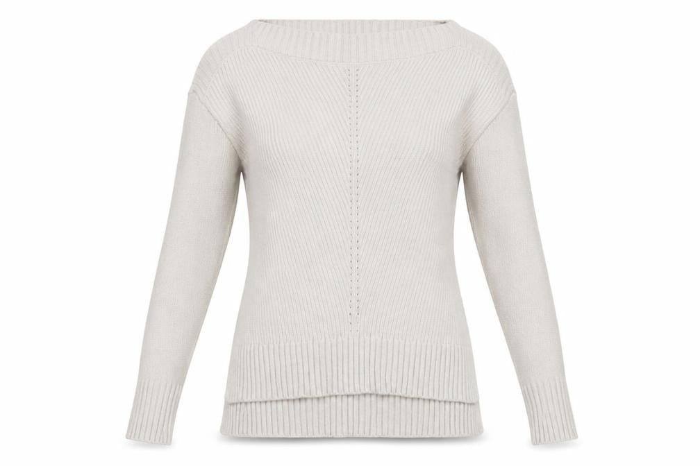 Front view of FatFace Women's Ivory Jumper, size 8