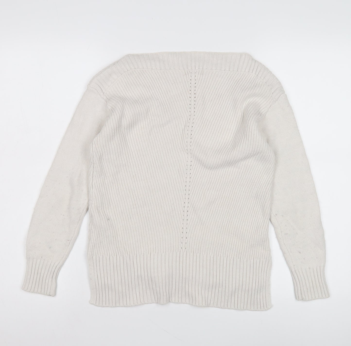 Fat Face Women's Ivory Jumper Size 8
