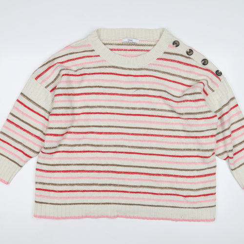Next Women's Multicoloured XL Striped Pullover Jumper
