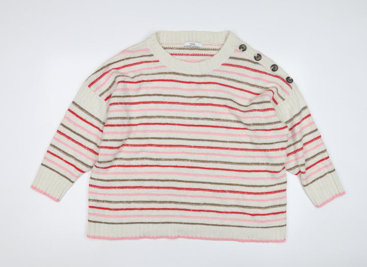 Next Women's Multicoloured XL Striped Pullover Jumper