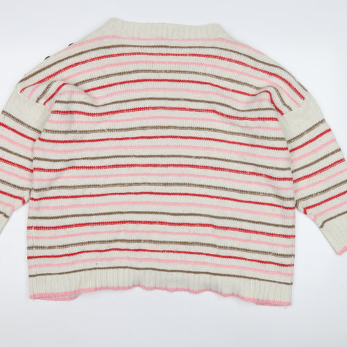 Next Women's Multicoloured XL Striped Pullover Jumper