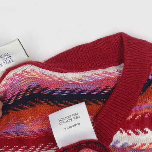Next Women's Multicoloured Striped Knit Dress, Size S, Long Sleeve
