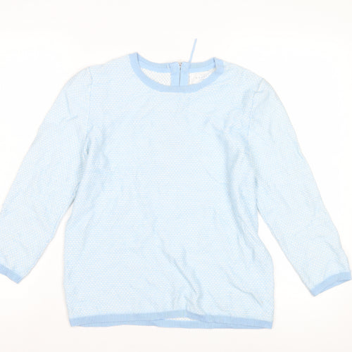 Weekend by John Lewis Women's Blue Crew Neck Jumper Size 6