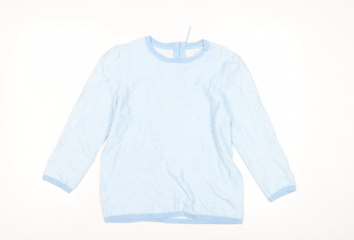 Weekend by John Lewis Women's Blue Crew Neck Jumper Size 6