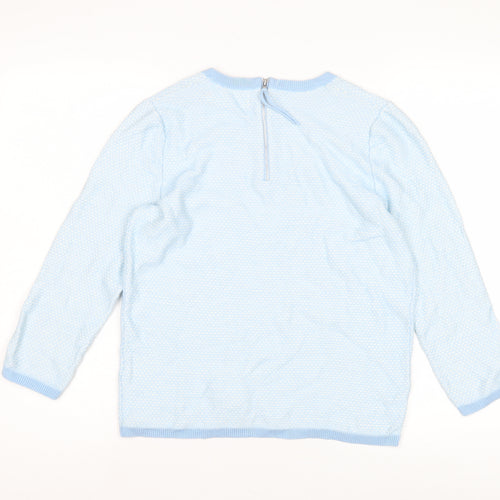 Weekend by John Lewis Women's Blue Crew Neck Jumper Size 6