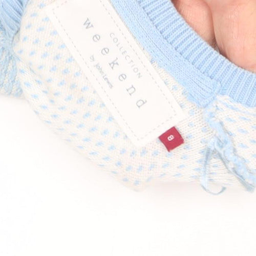Weekend by John Lewis Women's Blue Crew Neck Jumper Size 6