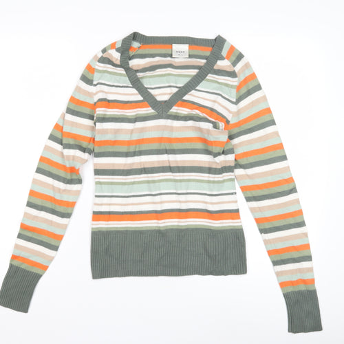 Next Women's Multicoloured Striped Pullover, Size 8