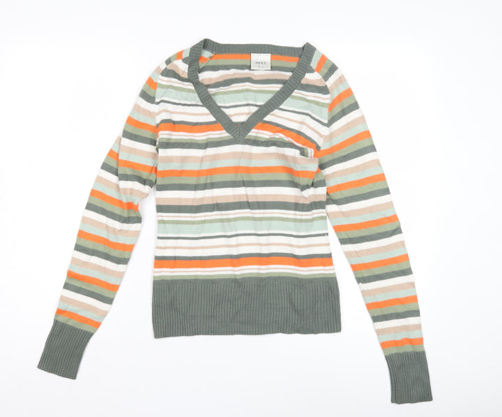 Next Women's Multicoloured Striped Pullover, Size 8