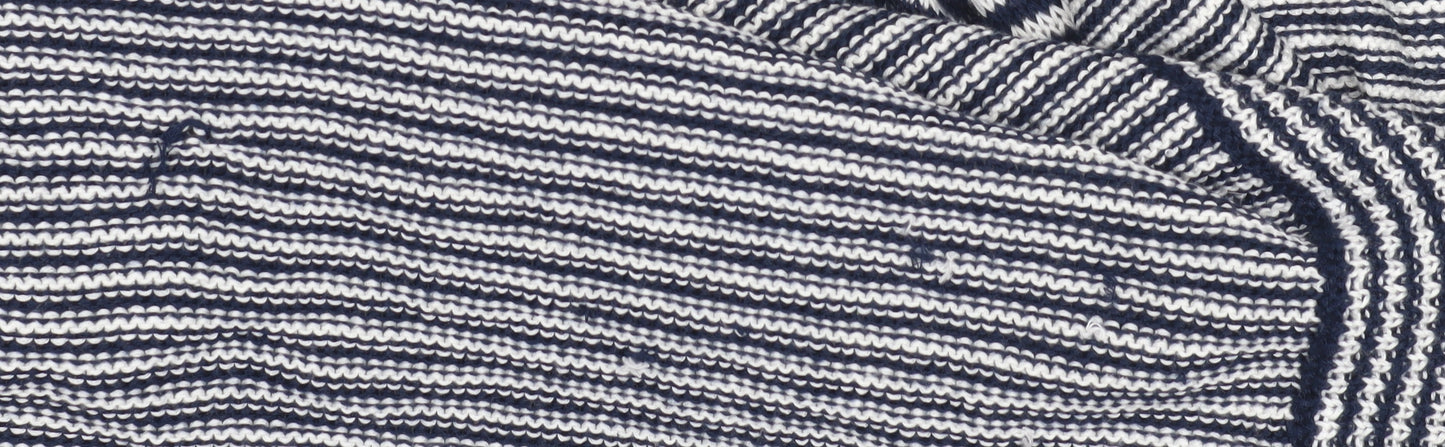 JDWilliams Women's Blue Striped Open Front Cardigan Size 20