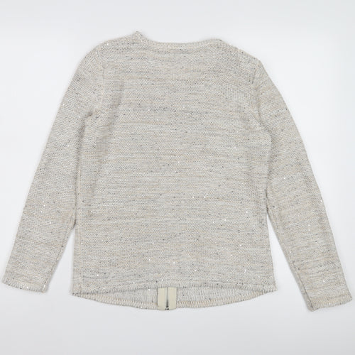 Marks and Spencer Ivory Sequin Knit Women's Jacket 10
