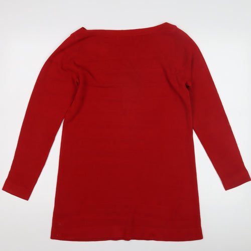 Marks and Spencer Women's Red Pullover Jumper, Size 10