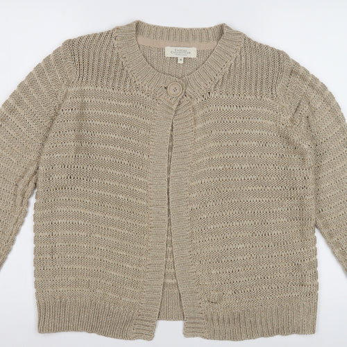 Debenhams Women's Beige Cardigan Size 16 Knit