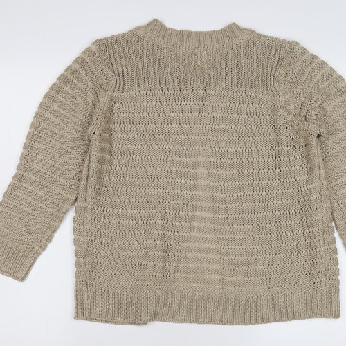 Debenhams Women's Beige Cardigan Size 16 Knit