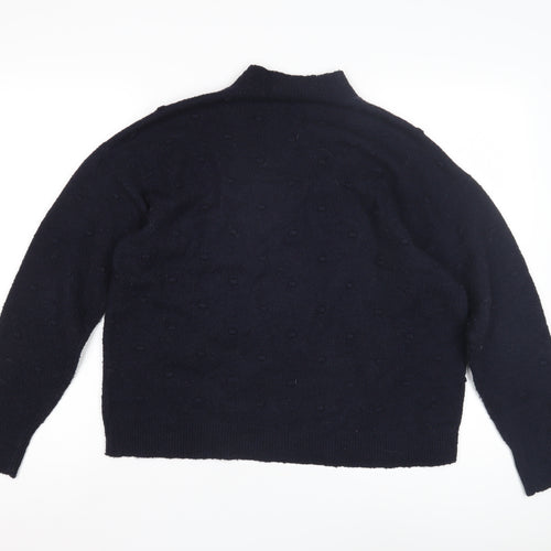 Oasis Women's Black Mock Neck Jumper S