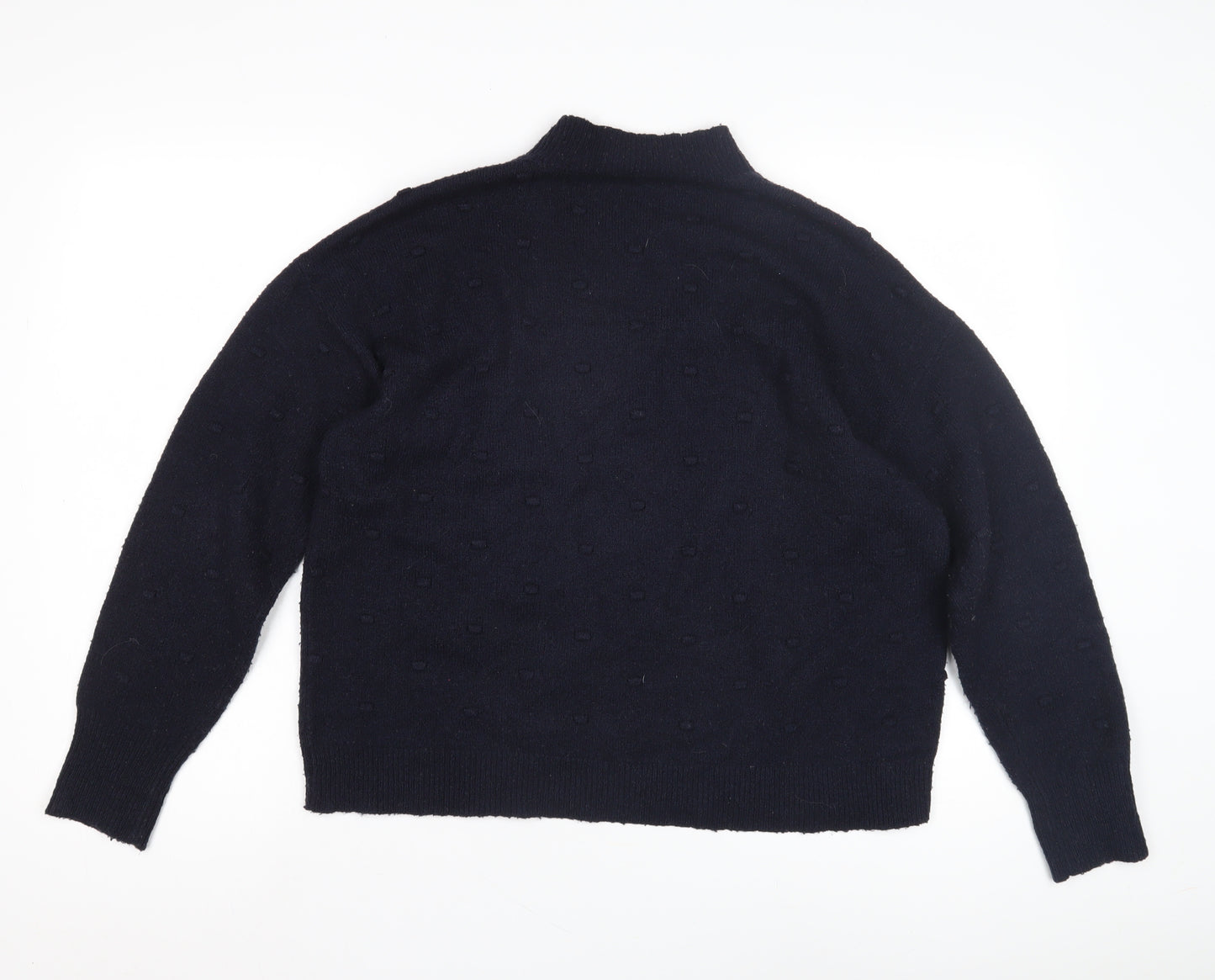 Oasis Women's Black Mock Neck Jumper S