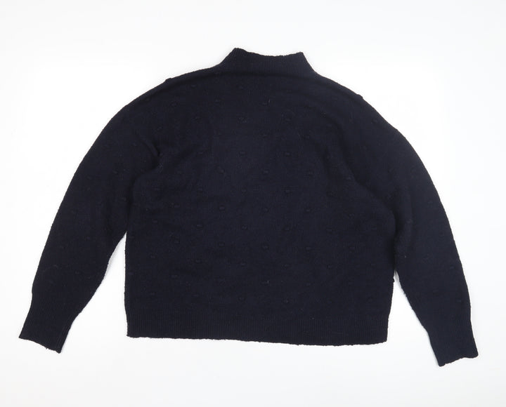 Oasis Women's Black Mock Neck Jumper S