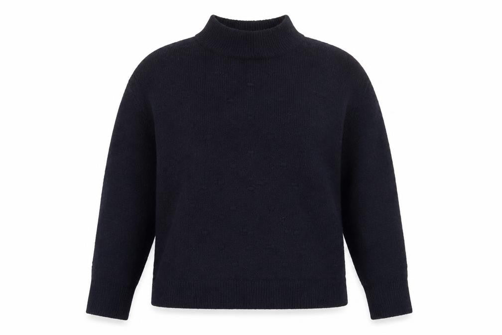 Front view of Oasis Women's Black Mock Neck Jumper S