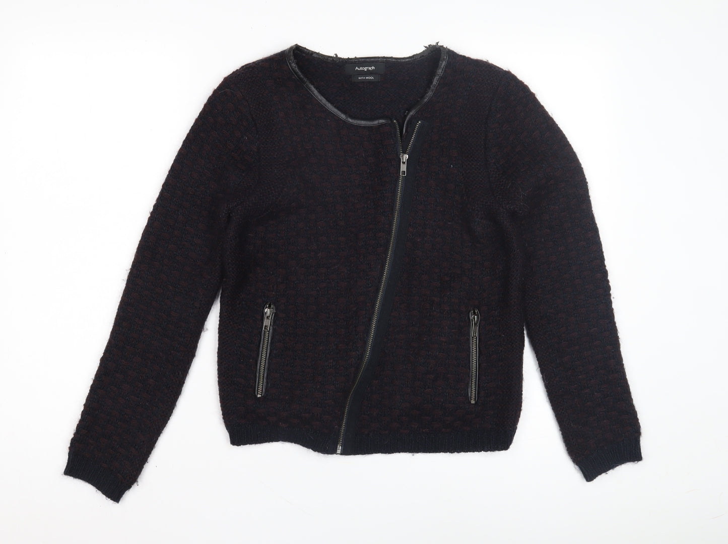 Marks and Spencer Women's Wool Blend Biker Jacket