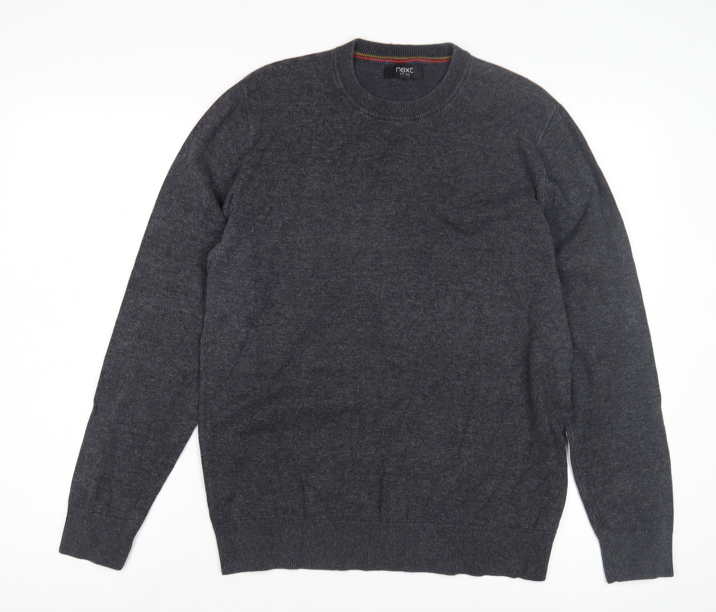 Next Men's Grey Pullover Jumper, M, Crew Neck