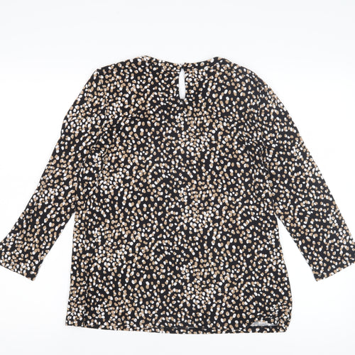 Hobbs Women's Multicoloured Animal Print Blouse, M, Casual