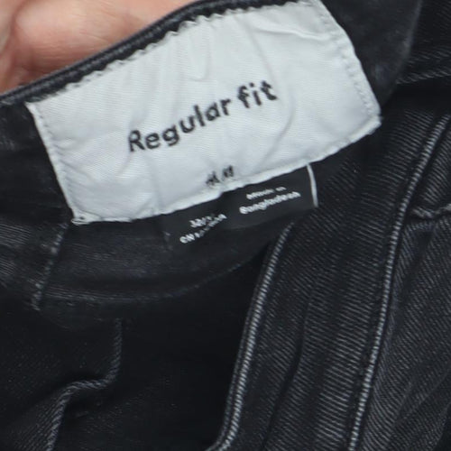 H&M Men's Regular Fit Black Jeans Size 32