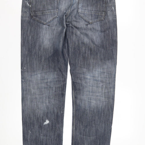 Next Men's Blue Straight Jeans 30 S Regular Fit