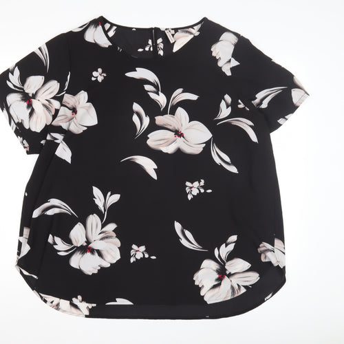 Only Carmakoma Women's Black Floral Blouse Size 16