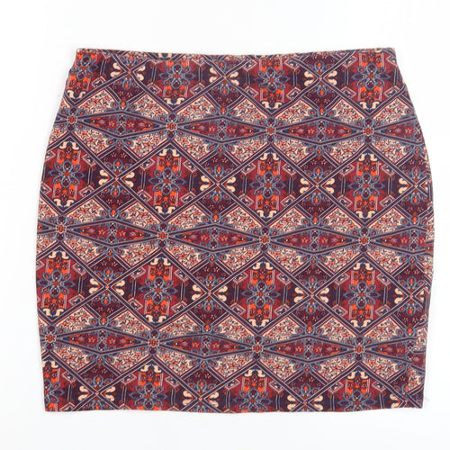 New Look Women's Multicoloured Pencil Skirt Size 12