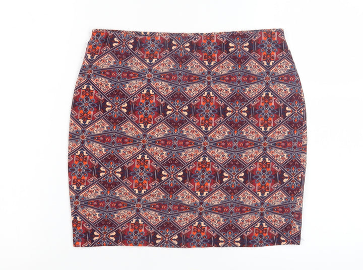 New Look Women's Multicoloured Pencil Skirt Size 12