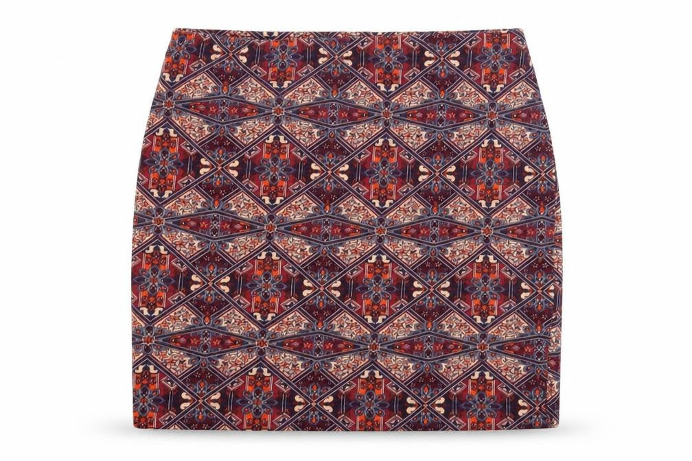 Front view of New Look Women's Multicoloured Pencil Skirt, size 12