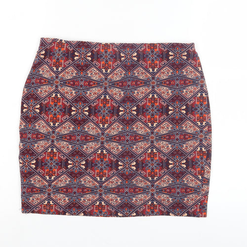 New Look Women's Multicoloured Pencil Skirt Size 12