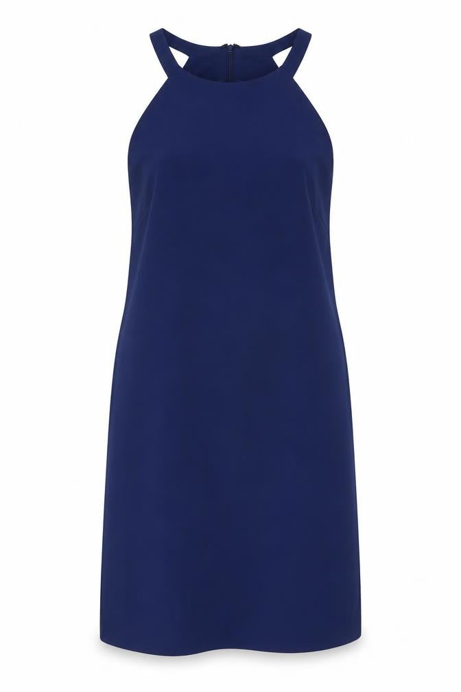 Front view of Marks & Spencer Blue Women’s Dress - UK 10, Polyester