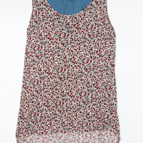 Warehouse Women's Floral Tank Top Size 8 Multicoloured