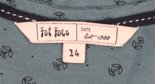 Fat Face Women's Blue A-Line Dress, Size 14