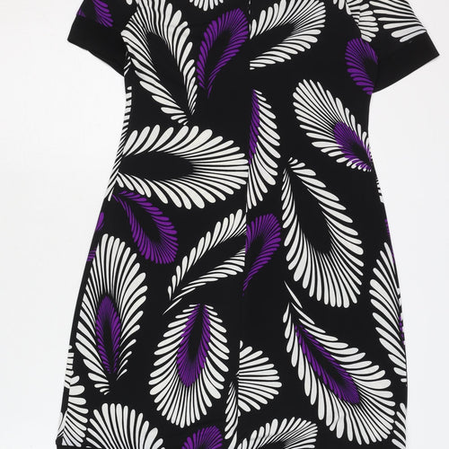 Tiana B Women's Black Geometric Shift Dress XS
