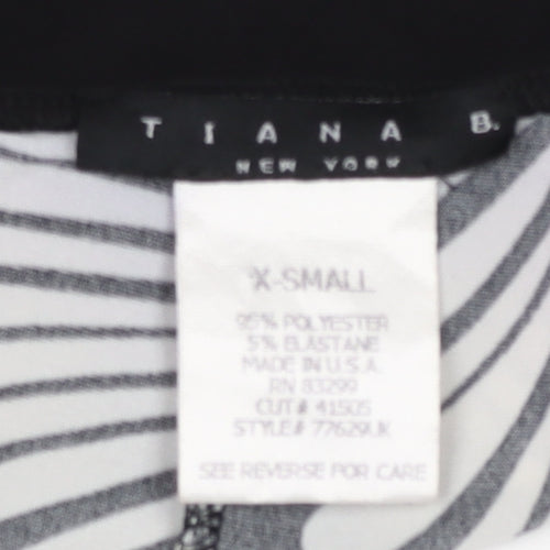Tiana B Women's Black Geometric Shift Dress XS