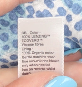 Monsoon Blue A-Line Dress for Girls 6 Years - Ruffle Accents