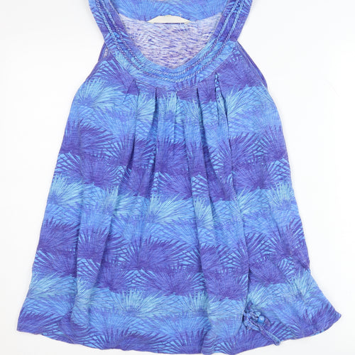 Mandaray Women's Blue Floral Tunic Tank Top Size 16