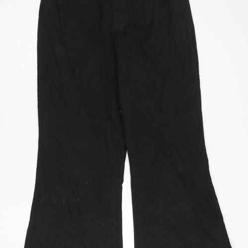 ASOS DESIGN Women's Black Flared Trousers