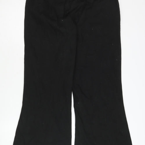 ASOS DESIGN Women's Black Flared Trousers