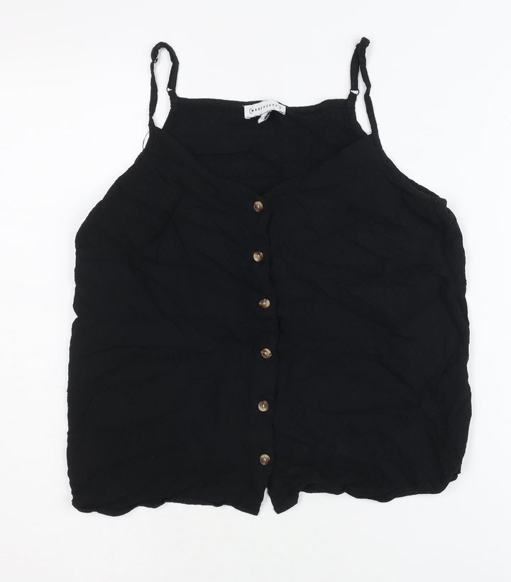 Warehouse Black Camisole Blouse for Women, Size 10