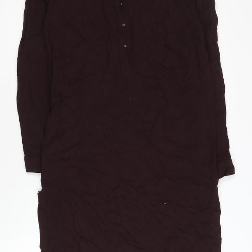 MNG Women's Brown Long Sleeve Dress, Size 8