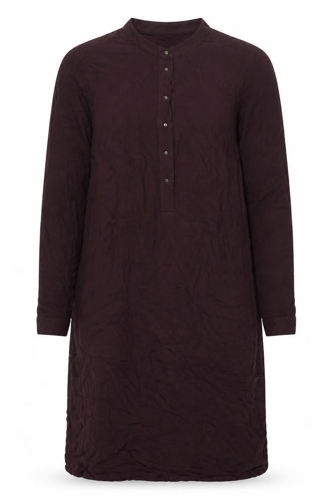 Front view of Mango Women's Brown Long Sleeve Dress, size 8