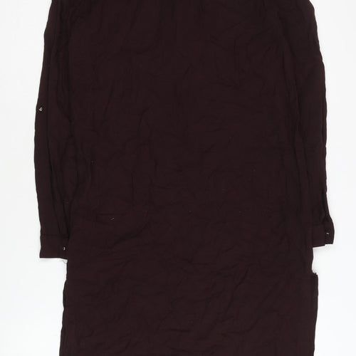MNG Women's Brown Long Sleeve Dress, Size 8