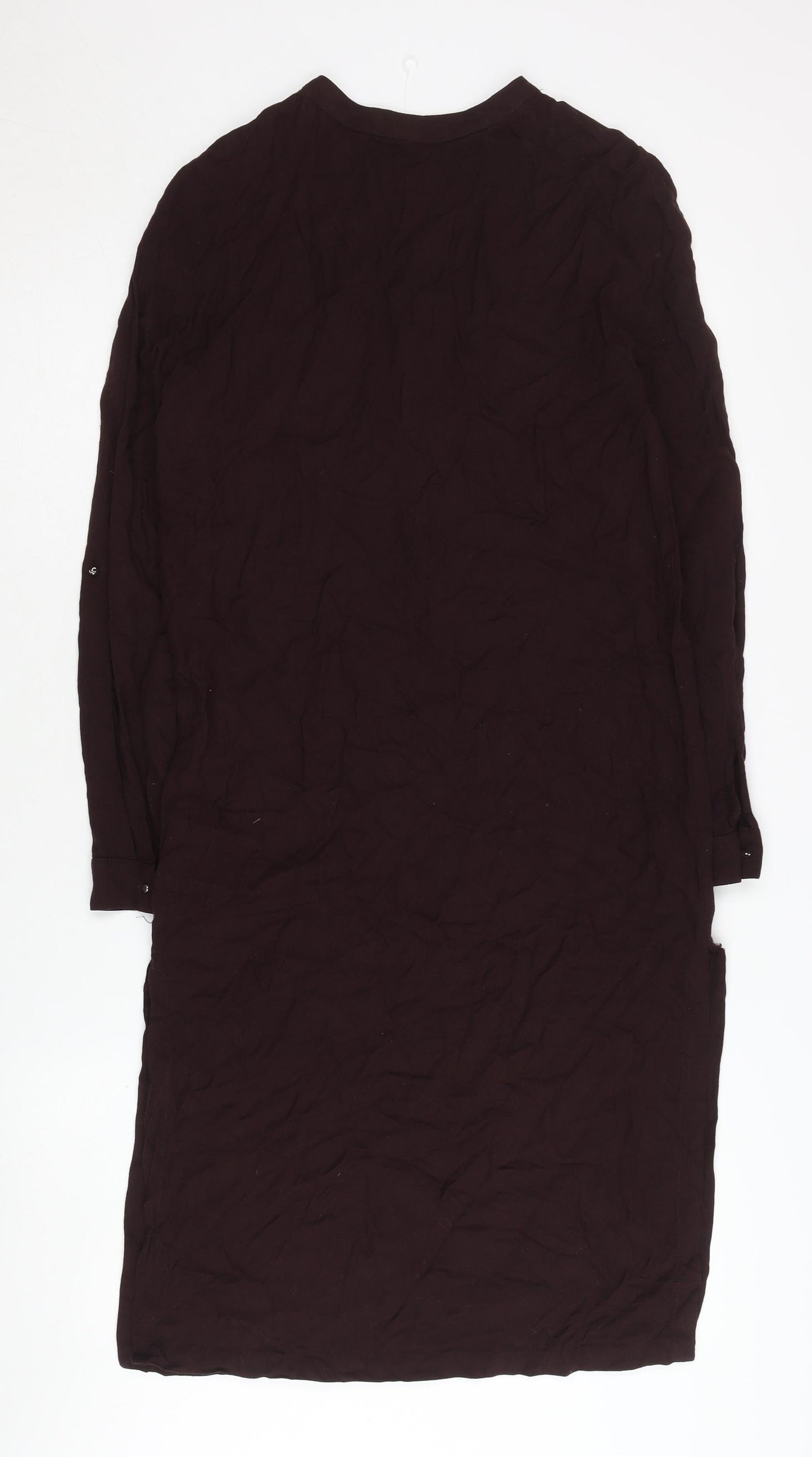 MNG Women's Brown Long Sleeve Dress, Size 8