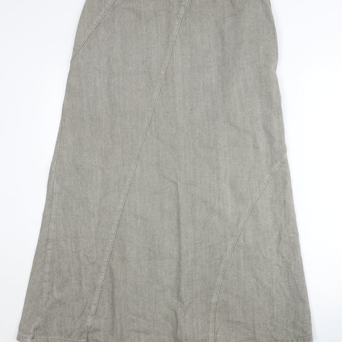 Per Una Women's Grey Midi Pencil Skirt Size 14