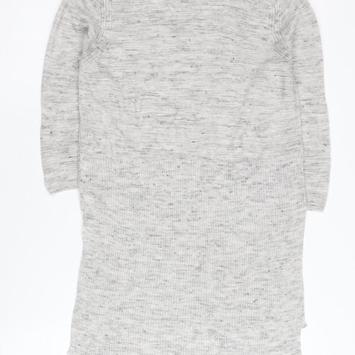 Marks and Spencer Women's Grey V-Neck Pullover Jumper