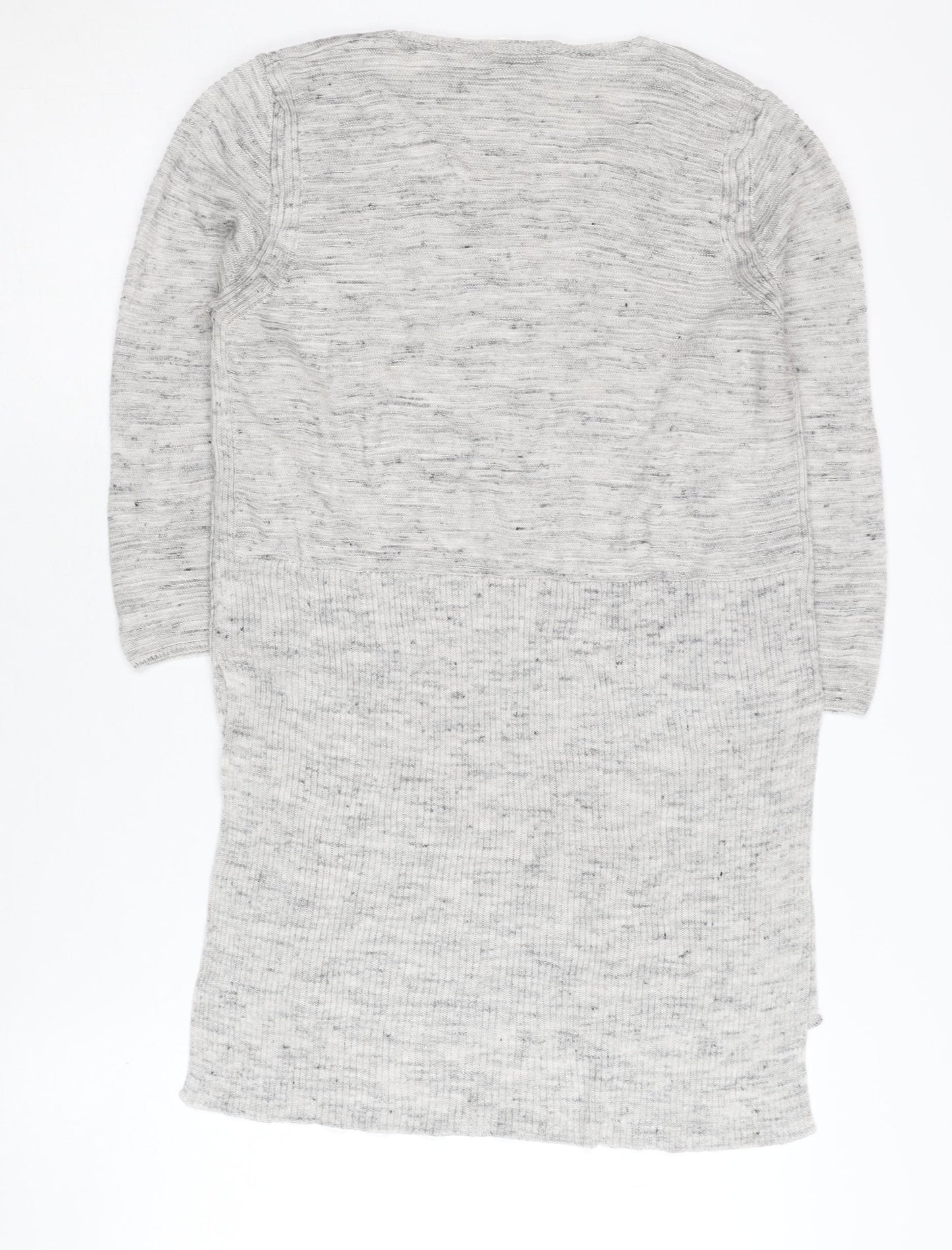 Marks and Spencer Women's Grey V-Neck Pullover Jumper