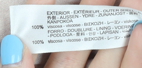 Bershka Women's Brown Tie-Dye Long Slip Dress XS