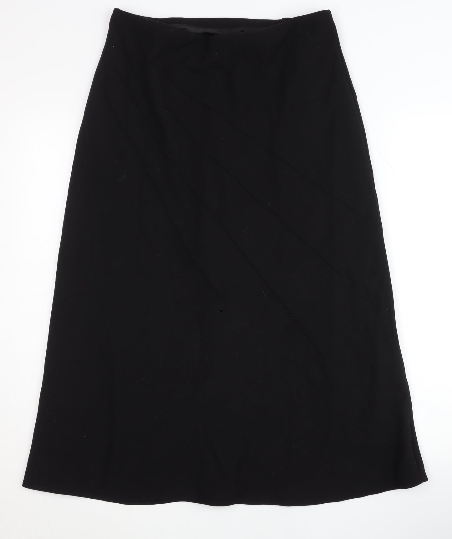 Marks and Spencer Women's Black Midi Skirt Size 14